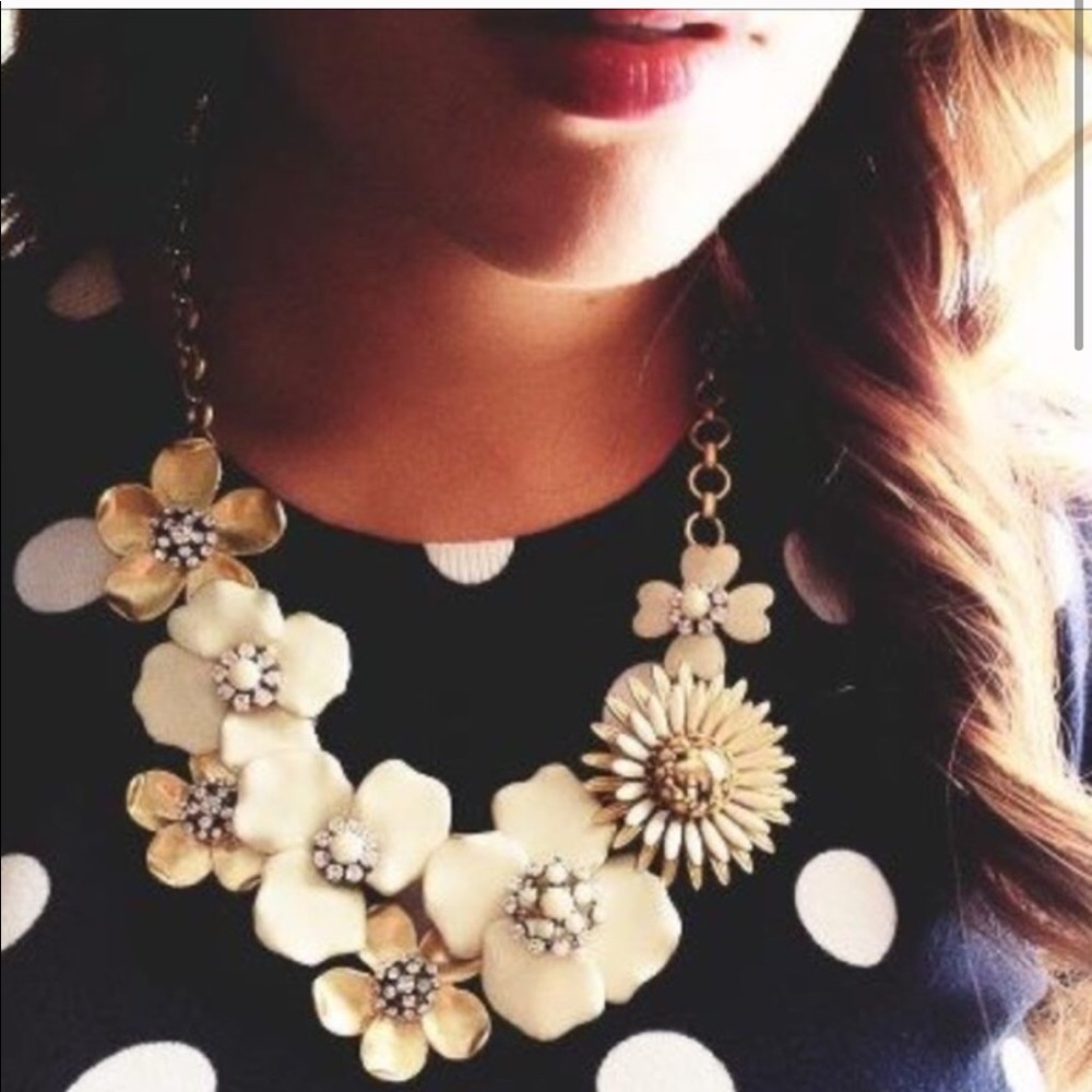 Stella & Dot | Exquisite UltraRare Hand-painted Bloom Statement Necklace - Picture 12 of 13